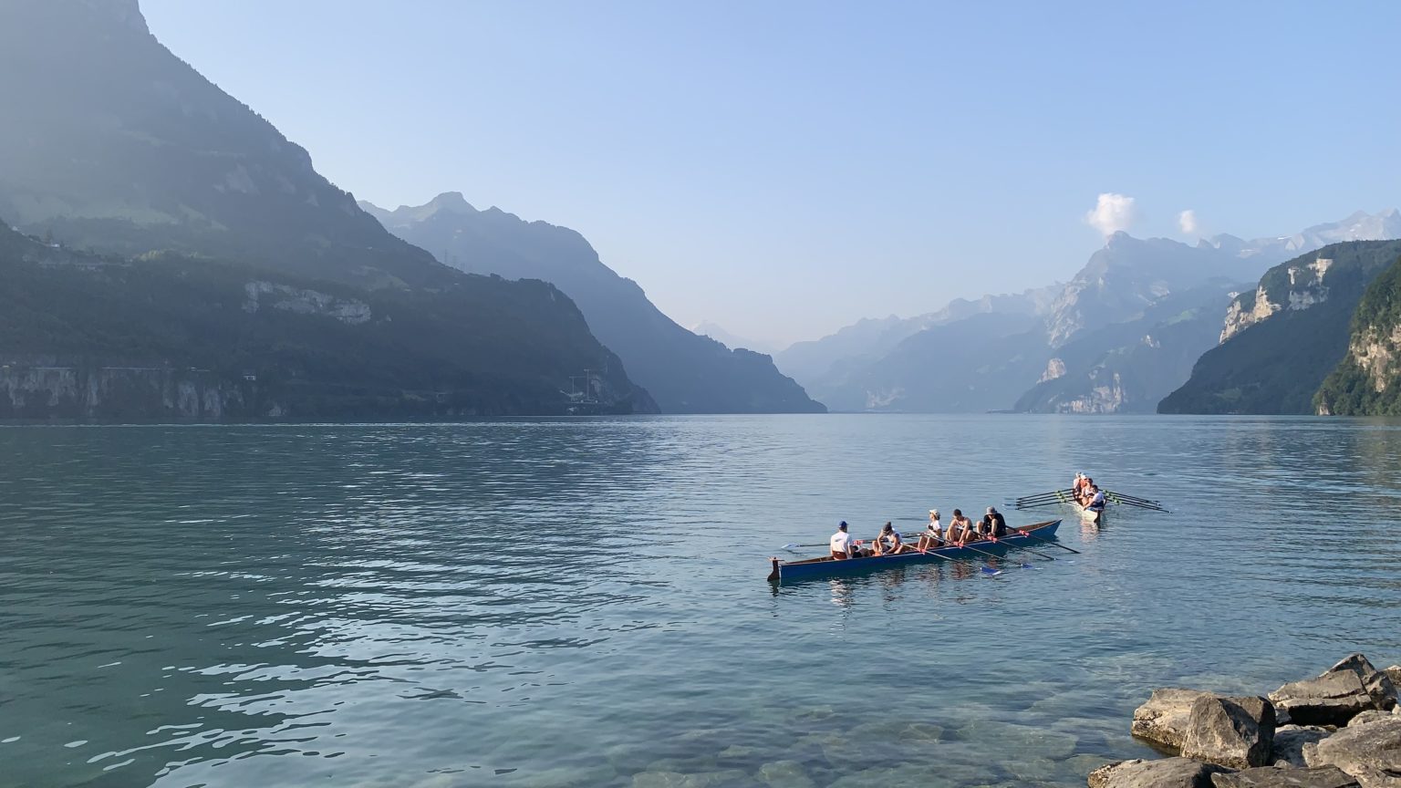 Départ pour 130km sur le lac des 4 cantons